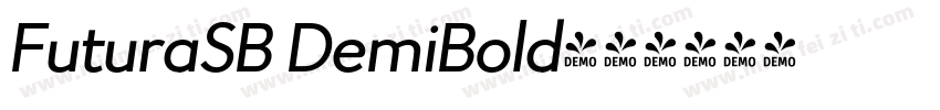 FuturaSB DemiBold字体转换